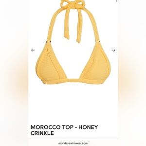 Monday Swimwear - MOROCCO TOP - HONEY CRINKLE